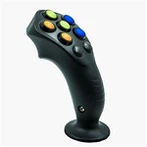 Multifunctionele joystickhandgrepen met knoppen en duimwielen